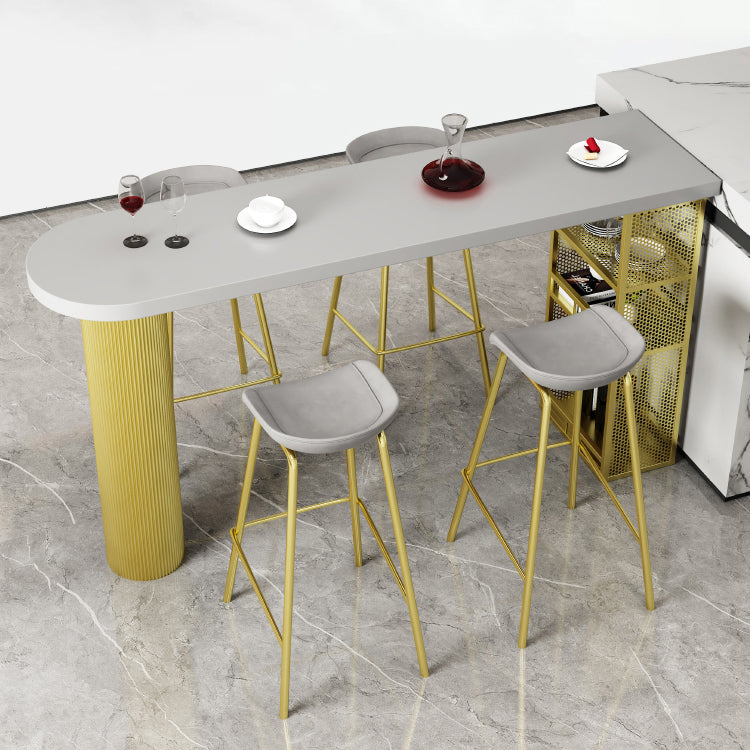 Metal Contemporary Freeform Dining Table Pine Wood Top Table Clearhalo 'Dining Tables & Seating' 'Dining Tables' 'dining_table' 'furn' 'furn_dining_table' 'Furniture' 'furniture_dining_table' 'Kitchen & Dining Furniture' 'kitchen' 'kitchen_dining_table' 4853609