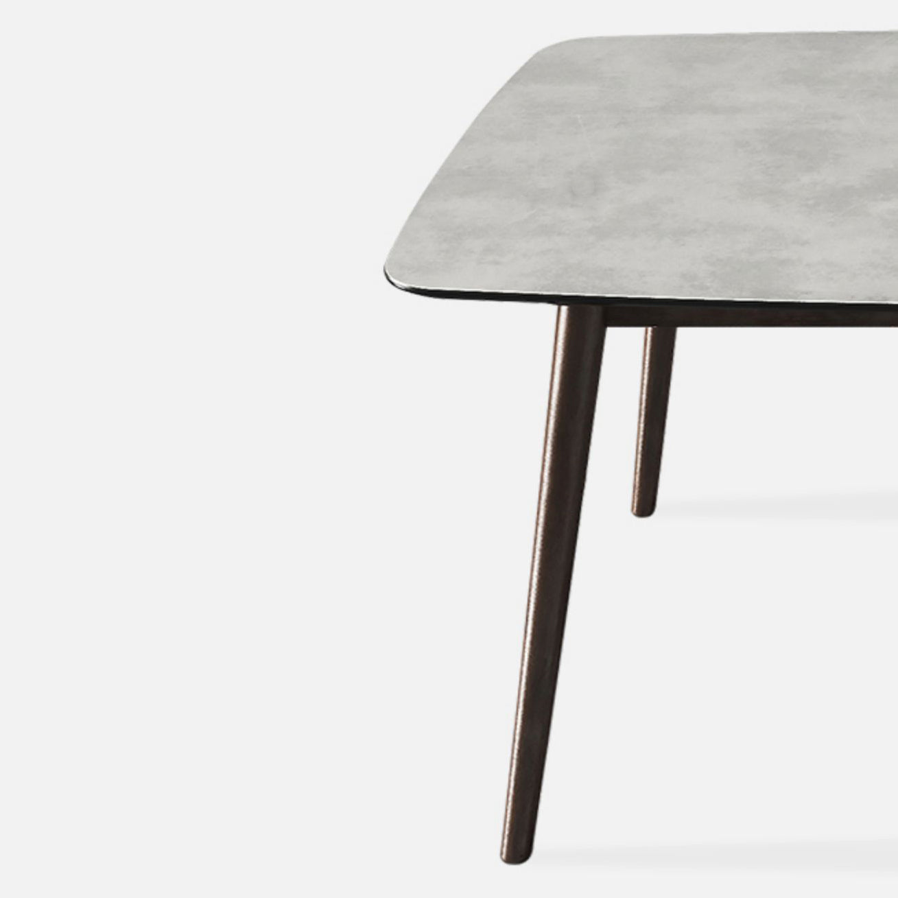 Rectangle Stone Top Dining Table Mid-Century Modern Dining Table with 4 Legs Clearhalo 'Dining Tables & Seating' 'Dining Tables' 'dining_table' 'furn' 'furn_dining_table' 'Furniture' 'furniture_dining_table' 'Kitchen & Dining Furniture' 'kitchen' 'kitchen_dining_table' 4853644