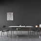 Rectangle Stone Top Dining Table Mid-Century Modern Dining Table with 4 Legs Clearhalo 'Dining Tables & Seating' 'Dining Tables' 'dining_table' 'furn' 'furn_dining_table' 'Furniture' 'furniture_dining_table' 'Kitchen & Dining Furniture' 'kitchen' 'kitchen_dining_table' 4853650