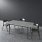 Rectangle Stone Top Dining Table Mid-Century Modern Dining Table with 4 Legs Clearhalo 'Dining Tables & Seating' 'Dining Tables' 'dining_table' 'furn' 'furn_dining_table' 'Furniture' 'furniture_dining_table' 'Kitchen & Dining Furniture' 'kitchen' 'kitchen_dining_table' 4853652