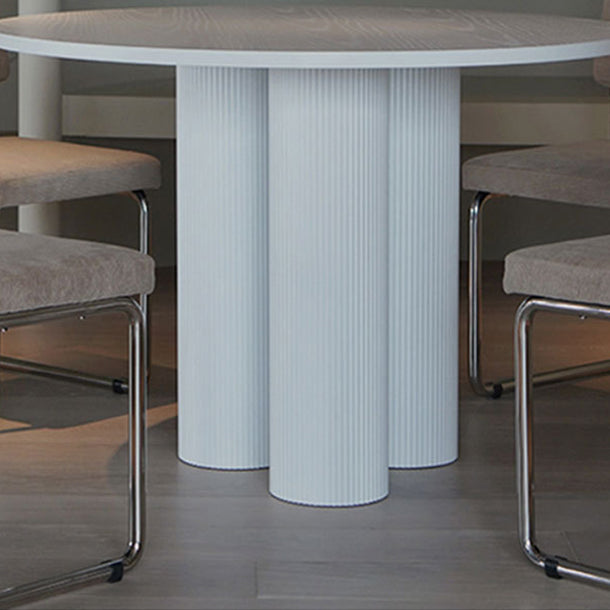 Living Room Contemporary Dining Table Round Dining Table with Pedestal Base Clearhalo 'Dining Tables & Seating' 'Dining Tables' 'dining_table' 'furn' 'furn_dining_table' 'Furniture' 'furniture_dining_table' 'Kitchen & Dining Furniture' 'kitchen' 'kitchen_dining_table' 4853740