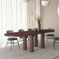 Modern Oval Dining Table Tripod Base Kitchen Dining Table with Solid Wood Coffee 94.5"L x 35.4"W x 29.5"H Without Chairs Clearhalo 'Dining Tables & Seating' 'Dining Tables' 'dining_table' 'furn' 'furn_dining_table' 'Furniture' 'furniture_dining_table' 'Kitchen & Dining Furniture' 'kitchen' 'kitchen_dining_table' 4853749