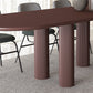 Modern Oval Dining Table Tripod Base Kitchen Dining Table with Solid Wood Clearhalo 'Dining Tables & Seating' 'Dining Tables' 'dining_table' 'furn' 'furn_dining_table' 'Furniture' 'furniture_dining_table' 'Kitchen & Dining Furniture' 'kitchen' 'kitchen_dining_table' 4853754