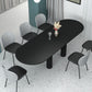 Modern Oval Dining Table Tripod Base Kitchen Dining Table with Solid Wood Clearhalo 'Dining Tables & Seating' 'Dining Tables' 'dining_table' 'furn' 'furn_dining_table' 'Furniture' 'furniture_dining_table' 'Kitchen & Dining Furniture' 'kitchen' 'kitchen_dining_table' 4853757