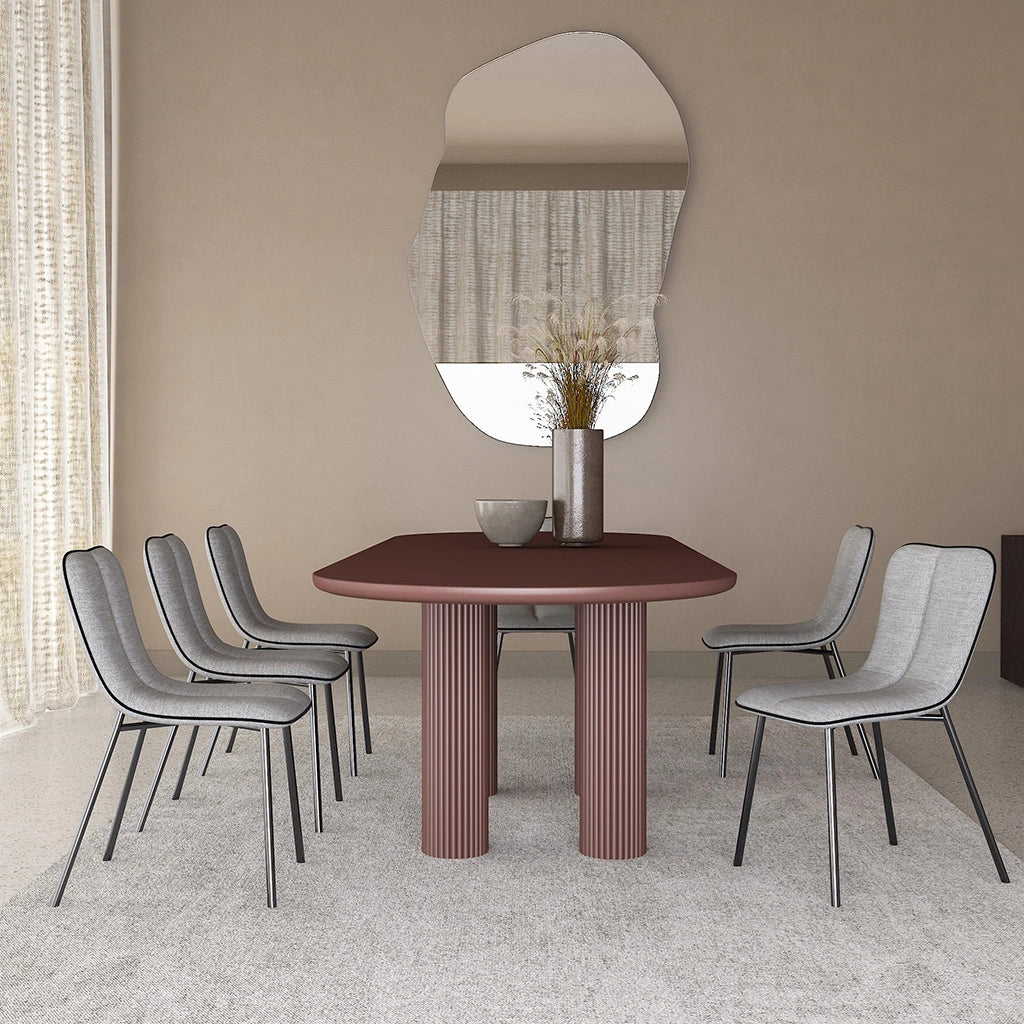 Modern Oval Dining Table Tripod Base Kitchen Dining Table with Solid Wood Clearhalo 'Dining Tables & Seating' 'Dining Tables' 'dining_table' 'furn' 'furn_dining_table' 'Furniture' 'furniture_dining_table' 'Kitchen & Dining Furniture' 'kitchen' 'kitchen_dining_table' 4853758