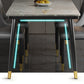 Metal 4 Legs Dining Table Contemporary Rectangle Stone Top Dining Table for Living Room Clearhalo 'Dining Tables & Seating' 'Dining Tables' 'dining_table' 'furn' 'furn_dining_table' 'Furniture' 'furniture_dining_table' 'Kitchen & Dining Furniture' 'kitchen' 'kitchen_dining_table' 4853820