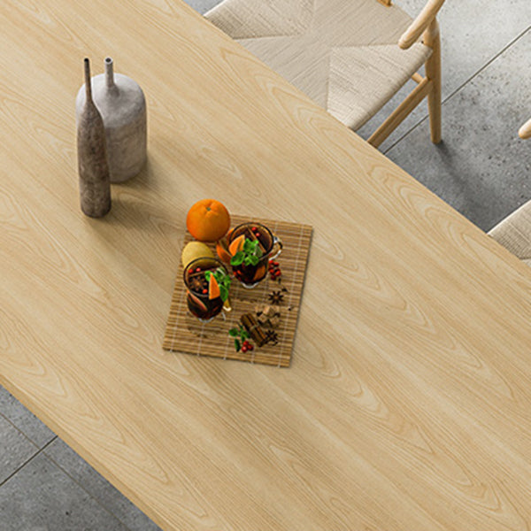 Solid Wood and Acrylic Dinner Table Modern Fixed Table Double Pedestal Dining Table Clearhalo 'Dining Tables & Seating' 'Dining Tables' 'dining_table' 'furn' 'furn_dining_table' 'Furniture' 'furniture_dining_table' 'Kitchen & Dining Furniture' 'kitchen' 'kitchen_dining_table' 4853849