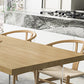 Solid Wood and Acrylic Dinner Table Modern Fixed Table Double Pedestal Dining Table Clearhalo 'Dining Tables & Seating' 'Dining Tables' 'dining_table' 'furn' 'furn_dining_table' 'Furniture' 'furniture_dining_table' 'Kitchen & Dining Furniture' 'kitchen' 'kitchen_dining_table' 4853851