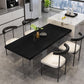 Rectangle Wood Top Dining Table Modern Clear Acrylic Base Dinner Room Kitchen Table Clearhalo 'Dining Tables & Seating' 'Dining Tables' 'dining_table' 'furn' 'furn_dining_table' 'Furniture' 'furniture_dining_table' 'Kitchen & Dining Furniture' 'kitchen' 'kitchen_dining_table' 4853889