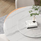 Modern Round Dinette Table Metal Base Pedestal Stone Top Dining Table in White Clearhalo 'Dining Tables & Seating' 'Dining Tables' 'dining_table' 'furn' 'furn_dining_table' 'Furniture' 'furniture_dining_table' 'Kitchen & Dining Furniture' 'kitchen' 'kitchen_dining_table' 4853904