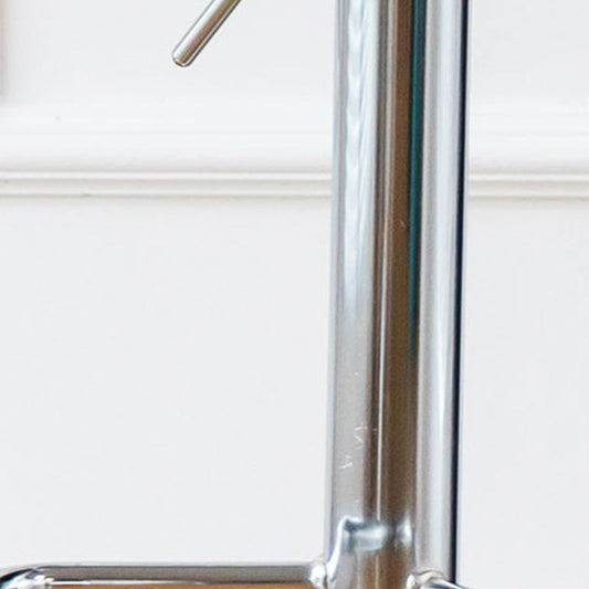 Contemporary Metal Bar and Counter Stool Low Back Stool with Pedestal Base Clearhalo 'Bar Furniture' 'Bar Stools' 'bar_stools' 'furn' 'furn_bar_stools' 'Furniture' 'furniture_bar_stools' 'Kitchen & Dining Furniture' 4853940