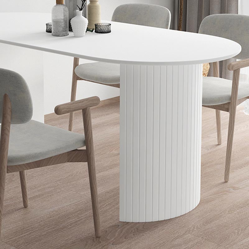Modern Stone Top Dinette Table Metal Base Dining Table for Living Room Clearhalo 'Dining Tables & Seating' 'Dining Tables' 'dining_table' 'furn' 'furn_dining_table' 'Furniture' 'furniture_dining_table' 'Kitchen & Dining Furniture' 'kitchen' 'kitchen_dining_table' 4853973