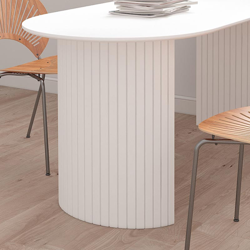 Modern Stone Top Dinette Table Metal Base Dining Table for Living Room Clearhalo 'Dining Tables & Seating' 'Dining Tables' 'dining_table' 'furn' 'furn_dining_table' 'Furniture' 'furniture_dining_table' 'Kitchen & Dining Furniture' 'kitchen' 'kitchen_dining_table' 4853974