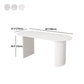 Modern Stone Top Dinette Table Metal Base Dining Table for Living Room Clearhalo 'Dining Tables & Seating' 'Dining Tables' 'dining_table' 'furn' 'furn_dining_table' 'Furniture' 'furniture_dining_table' 'Kitchen & Dining Furniture' 'kitchen' 'kitchen_dining_table' 4853984