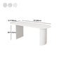 Modern Stone Top Dinette Table Metal Base Dining Table for Living Room Clearhalo 'Dining Tables & Seating' 'Dining Tables' 'dining_table' 'furn' 'furn_dining_table' 'Furniture' 'furniture_dining_table' 'Kitchen & Dining Furniture' 'kitchen' 'kitchen_dining_table' 4853989
