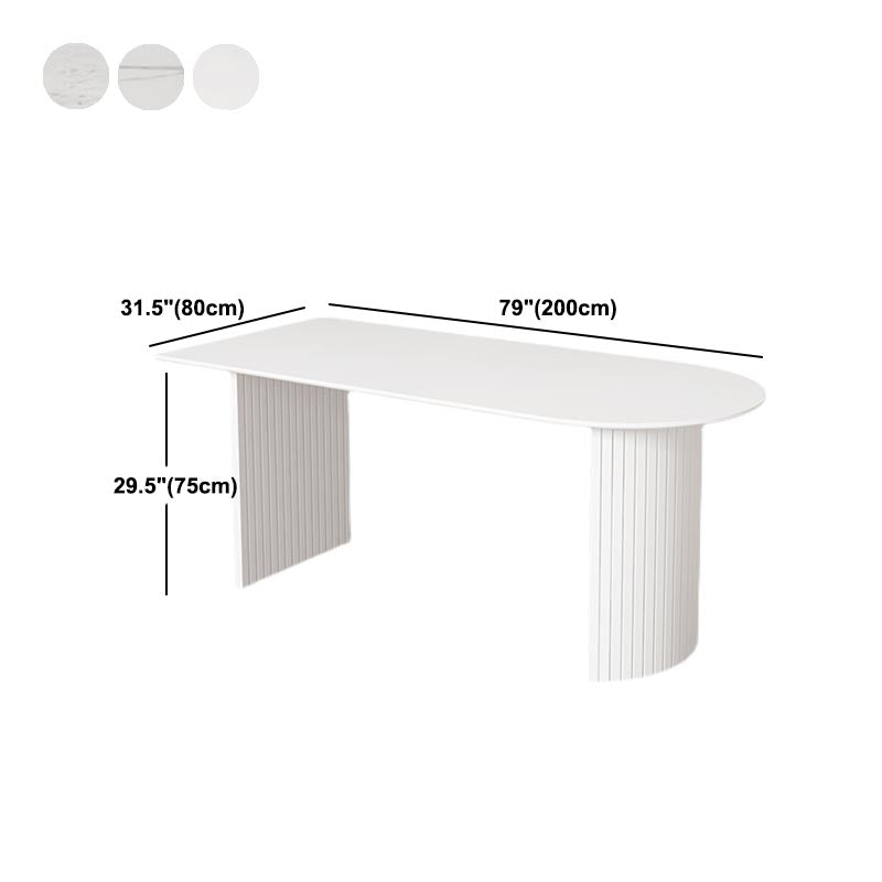 Modern Stone Top Dinette Table Metal Base Dining Table for Living Room Clearhalo 'Dining Tables & Seating' 'Dining Tables' 'dining_table' 'furn' 'furn_dining_table' 'Furniture' 'furniture_dining_table' 'Kitchen & Dining Furniture' 'kitchen' 'kitchen_dining_table' 4853989