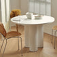 Modern Dining Table Stone and Metal Three Pedestal Dining Table for Living Room White 51.2"L x 51.2"W x 29.5"H Without Chairs Clearhalo 'Dining Tables & Seating' 'Dining Tables' 'dining_table' 'furn' 'furn_dining_table' 'Furniture' 'furniture_dining_table' 'Kitchen & Dining Furniture' 'kitchen' 'kitchen_dining_table' 4854009