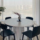 Modern Dining Table Stone and Metal Three Pedestal Dining Table for Living Room Clearhalo 'Dining Tables & Seating' 'Dining Tables' 'dining_table' 'furn' 'furn_dining_table' 'Furniture' 'furniture_dining_table' 'Kitchen & Dining Furniture' 'kitchen' 'kitchen_dining_table' 4854014
