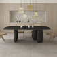 Pine Solid Wood Tripod Dining Table Modern Rectangle Dining Room Kitchen Home Furniture Black 70.9"L x 31.5"W x 29.5"H Without Chairs Clearhalo 'Dining Tables & Seating' 'Dining Tables' 'dining_table' 'furn' 'furn_dining_table' 'Furniture' 'furniture_dining_table' 'Kitchen & Dining Furniture' 'kitchen' 'kitchen_dining_table' 4854074