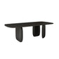 Pine Solid Wood Tripod Dining Table Modern Rectangle Dining Room Kitchen Home Furniture Black Without Chairs Clearhalo 'Dining Tables & Seating' 'Dining Tables' 'dining_table' 'furn' 'furn_dining_table' 'Furniture' 'furniture_dining_table' 'Kitchen & Dining Furniture' 'kitchen' 'kitchen_dining_table' 4854077