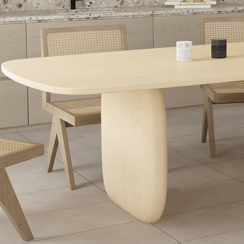 Pine Solid Wood Tripod Dining Table Modern Rectangle Dining Room Kitchen Home Furniture Clearhalo 'Dining Tables & Seating' 'Dining Tables' 'dining_table' 'furn' 'furn_dining_table' 'Furniture' 'furniture_dining_table' 'Kitchen & Dining Furniture' 'kitchen' 'kitchen_dining_table' 4854078