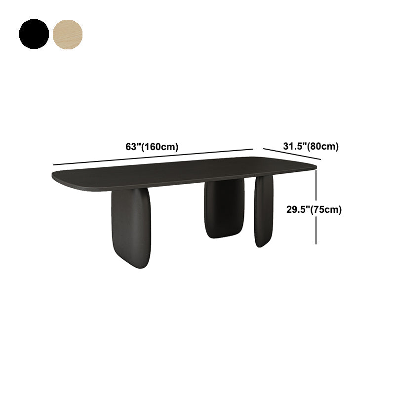Pine Solid Wood Tripod Dining Table Modern Rectangle Dining Room Kitchen Home Furniture Clearhalo 'Dining Tables & Seating' 'Dining Tables' 'dining_table' 'furn' 'furn_dining_table' 'Furniture' 'furniture_dining_table' 'Kitchen & Dining Furniture' 'kitchen' 'kitchen_dining_table' 4854089