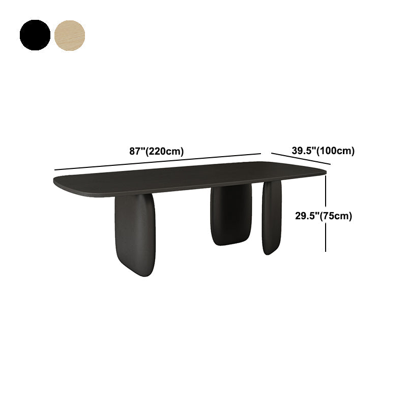 Pine Solid Wood Tripod Dining Table Modern Rectangle Dining Room Kitchen Home Furniture Clearhalo 'Dining Tables & Seating' 'Dining Tables' 'dining_table' 'furn' 'furn_dining_table' 'Furniture' 'furniture_dining_table' 'Kitchen & Dining Furniture' 'kitchen' 'kitchen_dining_table' 4854092