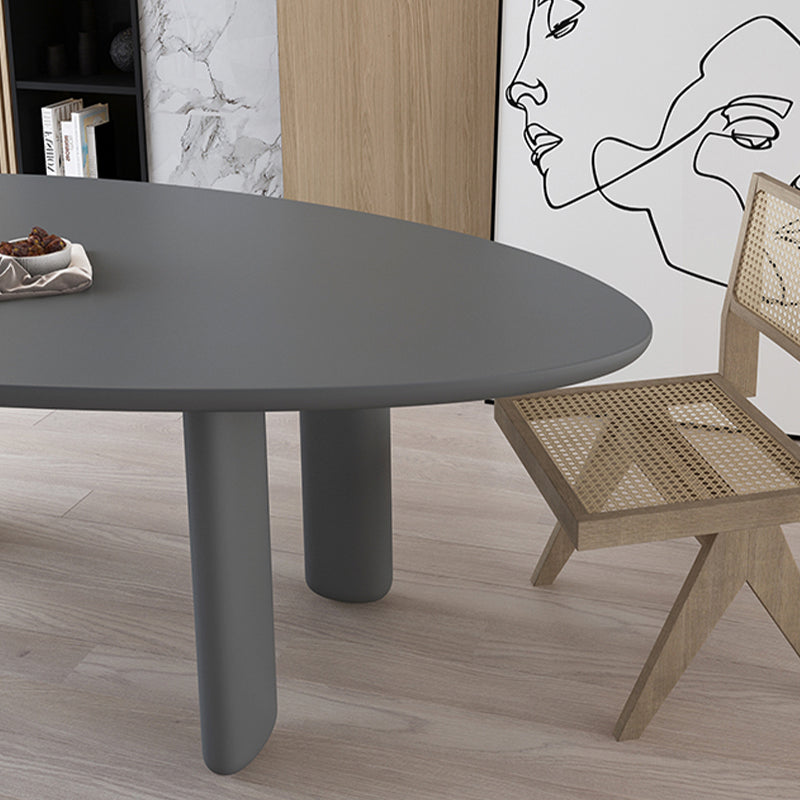 Oval Tripod Base Dining Table Solid Wood Modern Kitchen Dinner Dining Room Table Clearhalo 'Dining Tables & Seating' 'Dining Tables' 'dining_table' 'furn' 'furn_dining_table' 'Furniture' 'furniture_dining_table' 'Kitchen & Dining Furniture' 'kitchen' 'kitchen_dining_table' 4854101