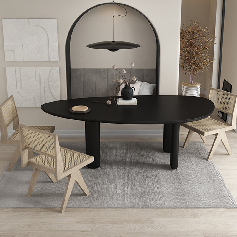 Oval Tripod Base Dining Table Solid Wood Modern Kitchen Dinner Dining Room Table Clearhalo 'Dining Tables & Seating' 'Dining Tables' 'dining_table' 'furn' 'furn_dining_table' 'Furniture' 'furniture_dining_table' 'Kitchen & Dining Furniture' 'kitchen' 'kitchen_dining_table' 4854105
