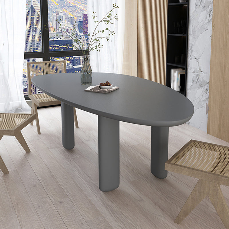 Oval Tripod Base Dining Table Solid Wood Modern Kitchen Dinner Dining Room Table Clearhalo 'Dining Tables & Seating' 'Dining Tables' 'dining_table' 'furn' 'furn_dining_table' 'Furniture' 'furniture_dining_table' 'Kitchen & Dining Furniture' 'kitchen' 'kitchen_dining_table' 4854108