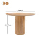 Modern Round Standard Height Dining Table Natural Base Pedestal Casual Dining Table Clearhalo 'Dining Tables & Seating' 'Dining Tables' 'dining_table' 'furn' 'furn_dining_table' 'Furniture' 'furniture_dining_table' 'Kitchen & Dining Furniture' 'kitchen' 'kitchen_dining_table' 4854132