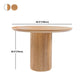 Modern Round Standard Height Dining Table Natural Base Pedestal Casual Dining Table Clearhalo 'Dining Tables & Seating' 'Dining Tables' 'dining_table' 'furn' 'furn_dining_table' 'Furniture' 'furniture_dining_table' 'Kitchen & Dining Furniture' 'kitchen' 'kitchen_dining_table' 4854134