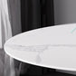 Simple Round Stone Top Dining Table Metal Base Dining Table for Living Room Clearhalo 'Dining Tables & Seating' 'Dining Tables' 'dining_table' 'furn' 'furn_dining_table' 'Furniture' 'furniture_dining_table' 'Kitchen & Dining Furniture' 'kitchen' 'kitchen_dining_table' 4854143