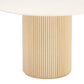 Simple Round Top Dining Table Solid Wood Base Dining Table for Living Room Clearhalo 'Dining Tables & Seating' 'Dining Tables' 'dining_table' 'furn' 'furn_dining_table' 'Furniture' 'furniture_dining_table' 'Kitchen & Dining Furniture' 'kitchen' 'kitchen_dining_table' 4854159