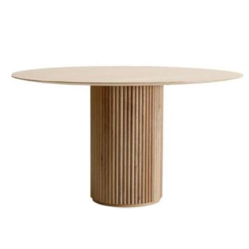 Simple Round Top Dining Table Solid Wood Base Dining Table for Living Room Wood Without Chairs Clearhalo 'Dining Tables & Seating' 'Dining Tables' 'dining_table' 'furn' 'furn_dining_table' 'Furniture' 'furniture_dining_table' 'Kitchen & Dining Furniture' 'kitchen' 'kitchen_dining_table' 4854161