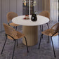 Simple Round Top Dining Table Solid Wood Base Dining Table for Living Room Clearhalo 'Dining Tables & Seating' 'Dining Tables' 'dining_table' 'furn' 'furn_dining_table' 'Furniture' 'furniture_dining_table' 'Kitchen & Dining Furniture' 'kitchen' 'kitchen_dining_table' 4854165