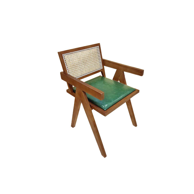 Modern Wood Kitchen and Dining Room Chair Open Back Dining Side Chair Walnut 1 Piece Clearhalo 'Dining Chairs' 'Dining Tables & Seating' 'dining_chair' 'furn' 'furn_dining_chair' 'Furniture' 'furniture_dining_chair' 'Kitchen & Dining Furniture' 4854198