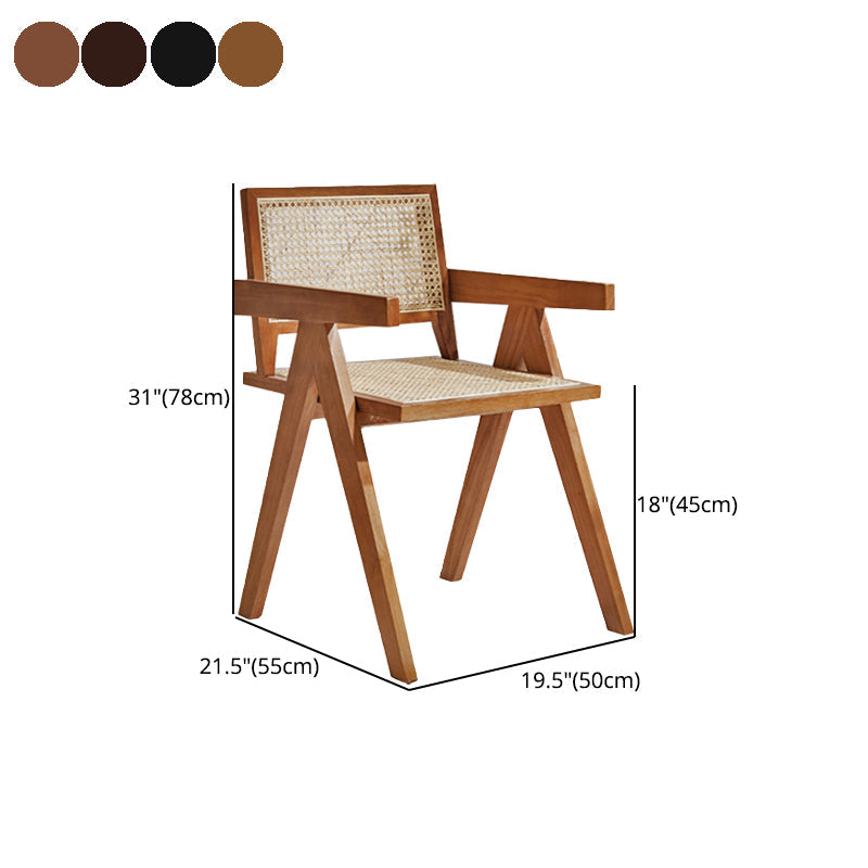 Modern Wood Kitchen and Dining Room Chair Open Back Dining Side Chair Clearhalo 'Dining Chairs' 'Dining Tables & Seating' 'dining_chair' 'furn' 'furn_dining_chair' 'Furniture' 'furniture_dining_chair' 'Kitchen & Dining Furniture' 4854213