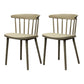 Modern Style Stackable Plastic Chair Windsor Back Folding Side Chair 16.5"x15"x29.9" Camel 2 Piece Set Clearhalo 'Dining Chairs' 'Dining Tables & Seating' 'dining_chair' 'furn' 'furn_dining_chair' 'Furniture' 'furniture_dining_chair' 'Kitchen & Dining Furniture' 4854223