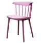 Modern Style Stackable Plastic Chair Windsor Back Folding Side Chair 16.5"x15"x29.9" Pink 1 Piece Clearhalo 'Dining Chairs' 'Dining Tables & Seating' 'dining_chair' 'furn' 'furn_dining_chair' 'Furniture' 'furniture_dining_chair' 'Kitchen & Dining Furniture' 4854240