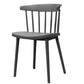 Modern Style Stackable Plastic Chair Windsor Back Folding Side Chair 16.5"x15"x29.9" Grey 1 Piece Clearhalo 'Dining Chairs' 'Dining Tables & Seating' 'dining_chair' 'furn' 'furn_dining_chair' 'Furniture' 'furniture_dining_chair' 'Kitchen & Dining Furniture' 4854249