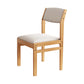 Modern Rubberwood Home Armless Dining Chairs Open Back Dining Side Chair, 1 Piece Off-White Wood Clearhalo 'Dining Chairs' 'Dining Tables & Seating' 'dining_chair' 'furn' 'furn_dining_chair' 'Furniture' 'furniture_dining_chair' 'Kitchen & Dining Furniture' 4854269