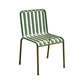Contemporary Metal Patio Dining Side Chair Slat Back Side Chair Green 1 Piece Clearhalo 'Dining Chairs' 'Dining Tables & Seating' 'dining_chair' 'furn' 'furn_dining_chair' 'Furniture' 'furniture_dining_chair' 'Kitchen & Dining Furniture' 4854306