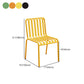 Contemporary Metal Patio Dining Side Chair Slat Back Side Chair Clearhalo 'Dining Chairs' 'Dining Tables & Seating' 'dining_chair' 'furn' 'furn_dining_chair' 'Furniture' 'furniture_dining_chair' 'Kitchen & Dining Furniture' 4854326