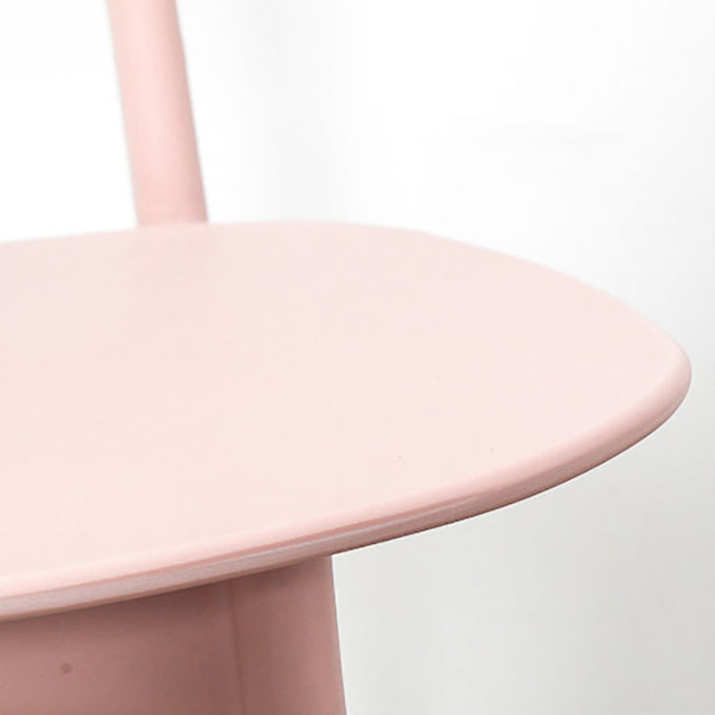 Nordic Style Armless Chair Plastic Open Back Dining Side Chair (Set of 2/4) Clearhalo 'Dining Chairs' 'Dining Tables & Seating' 'dining_chair' 'furn' 'furn_dining_chair' 'Furniture' 'furniture_dining_chair' 'Kitchen & Dining Furniture' 4854338