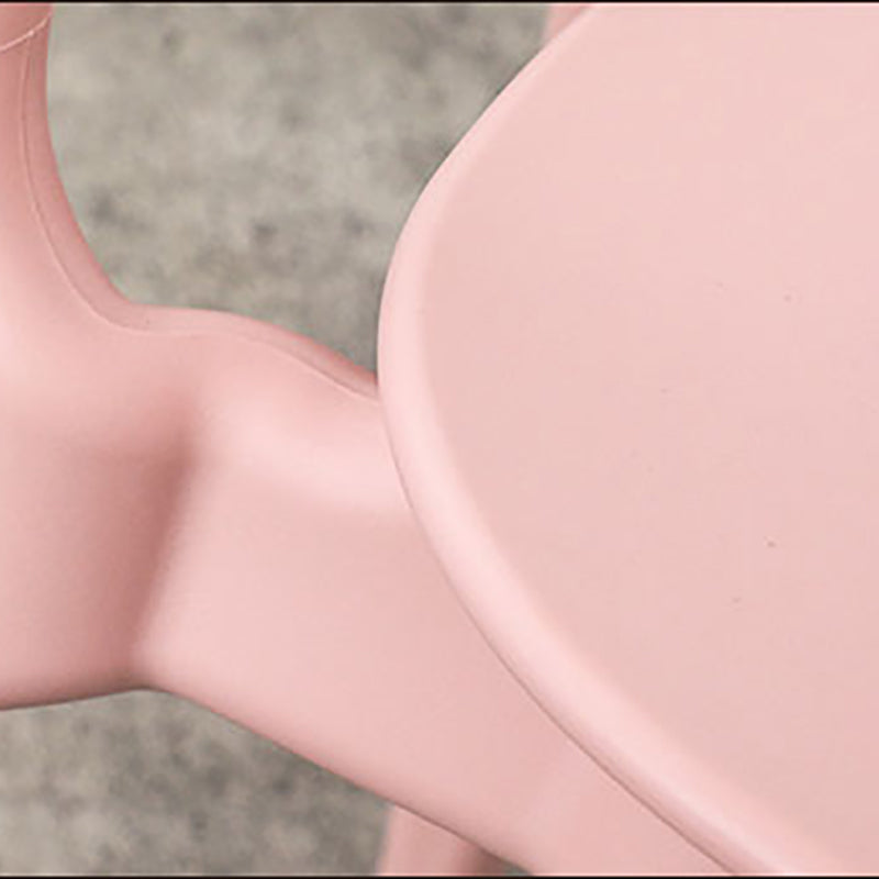 Nordic Style Armless Chair Plastic Open Back Dining Side Chair (Set of 2/4) Clearhalo 'Dining Chairs' 'Dining Tables & Seating' 'dining_chair' 'furn' 'furn_dining_chair' 'Furniture' 'furniture_dining_chair' 'Kitchen & Dining Furniture' 4854345