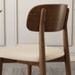 Nordic Style Armless Chair Wood Open Back Dining Side Chair in Walnut for Kitchen Clearhalo 'Dining Chairs' 'Dining Tables & Seating' 'dining_chair' 'furn' 'furn_dining_chair' 'Furniture' 'furniture_dining_chair' 'Kitchen & Dining Furniture' 4854370