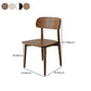 Nordic Style Armless Chair Wood Open Back Dining Side Chair in Walnut for Kitchen Clearhalo 'Dining Chairs' 'Dining Tables & Seating' 'dining_chair' 'furn' 'furn_dining_chair' 'Furniture' 'furniture_dining_chair' 'Kitchen & Dining Furniture' 4854376