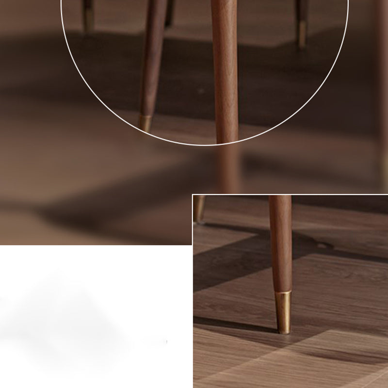 Glam Style Armless Chair Wood Parsons Side Chair for Kitchen 20"x20.8"x34.6" Clearhalo 'Dining Chairs' 'Dining Tables & Seating' 'dining_chair' 'furn' 'furn_dining_chair' 'Furniture' 'furniture_dining_chair' 'Kitchen & Dining Furniture' 4854388