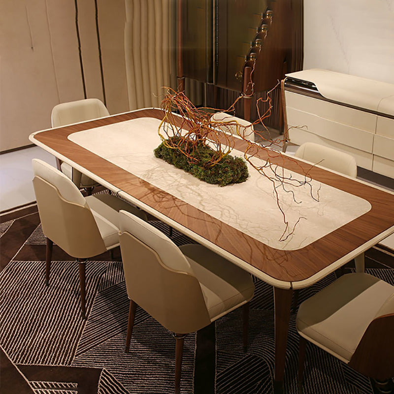 Glam Style Armless Chair Wood Parsons Side Chair for Kitchen 20"x20.8"x34.6" Clearhalo 'Dining Chairs' 'Dining Tables & Seating' 'dining_chair' 'furn' 'furn_dining_chair' 'Furniture' 'furniture_dining_chair' 'Kitchen & Dining Furniture' 4854396